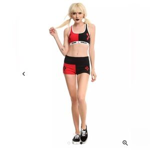 NWT DC x Undergirl Harley Quinn workout set